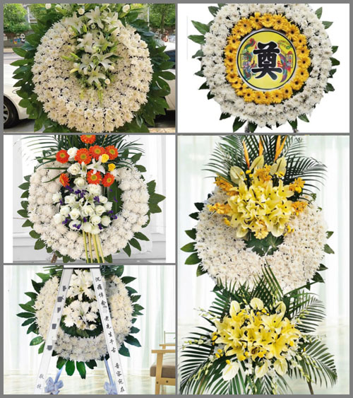 山东青岛即墨市田横镇时家丰城村花圈速递
